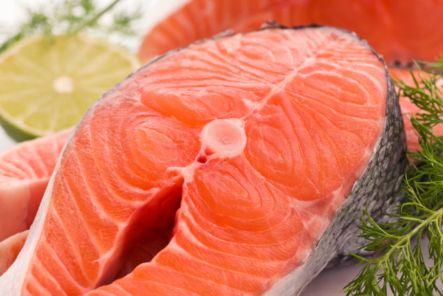 Salmon and other cold water fish like tuna are rich in Omega 3 oil